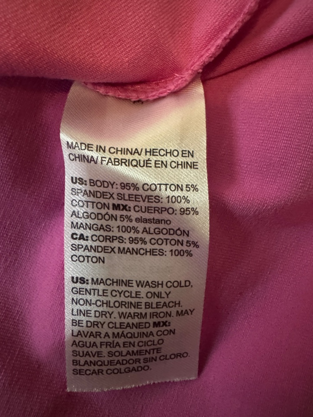 Chico’s Women's Eyelet Puff Sleeve Top - Pink Size 3 (XL) - Picture 6 of 6